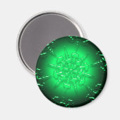 Green Ornament Magnet (Voorkant / Achterkant)