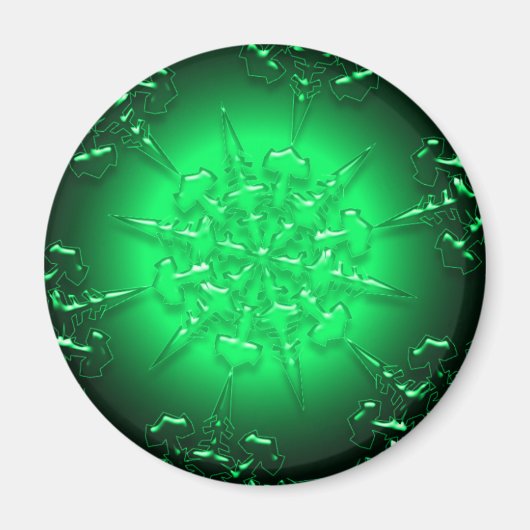 Green Ornament Magnet (Voorkant)