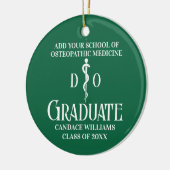 Green Osteopathic Medical School Afstuderen Keramisch Ornament (Links)