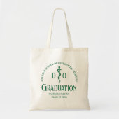 Green Osteopathic Medical School Afstuderen Tote Bag (Voorkant)