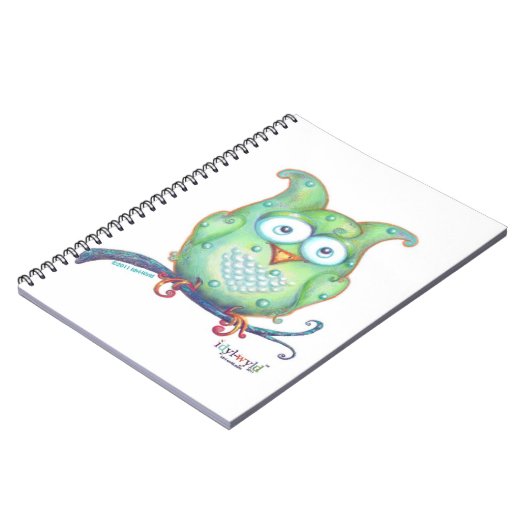 green owl notebook notitieboek (Linkerzijde)