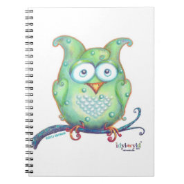 green owl notebook notitieboek
