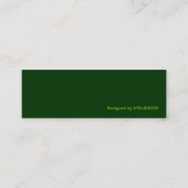 Green Owl Profile Card Mini Visitekaartje (Achterkant)