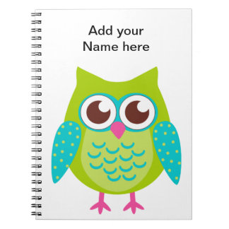 Green Owls Gift Notitieboek