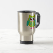 Green Owls Gift Reisbeker (Voorkant rechts)