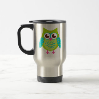 Green Owls Gift Reisbeker