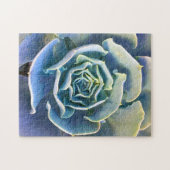 Green Paars Blue Cactus Elegant Close-up foto Legpuzzel (Horizontaal)