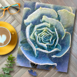 Green Paars Blue Cactus Elegant Close-up foto Legpuzzel<br><div class="desc">Ik ben altijd gefascineerd geweest door de duurzaamheid en schoonheid van cacti, die gedijen in de zwaarste omstandigheden. Zet de splendor van de woestijn in met deze verbluffende close-up foto van een pastelstoffige groene, periwinkle blauwe en paarse cactus, puzzel. Het maakt een groot opwindend en inspirerend geschenk! Kies uit vijf...</div>