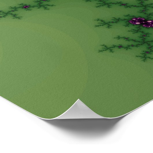 Green/Paars Julia Talisman (Afdruk) Poster (Hoek)