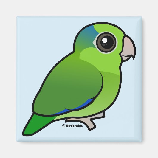 Green Pacific Parrotlet Magneet (Voorkant)