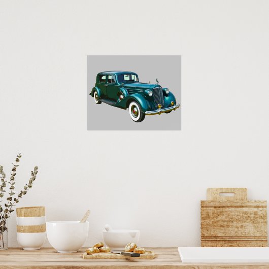Green Packard Luxury-auto Poster (Keuken)