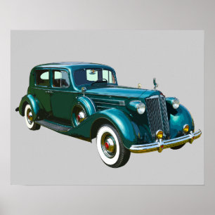 Green Packard Luxury-auto Poster