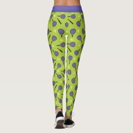 🎾Green Padel Power! Leggings (Achterkant)