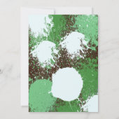 Green Paintball Party nodigt uit Kaart (Achterkant)