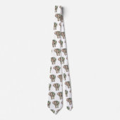 GREEN PAINTED ELEPHANT STROPDAS (Voorkant)