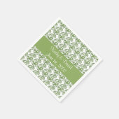 Green Paisley (bruiloft) Servetten (Hoek)
