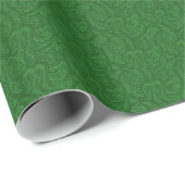 Green Paisley Cadeaupapier (Rol Hoek)