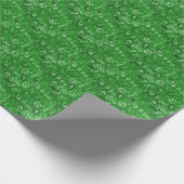Green Paisley Cute Simple Cadeaupapier (Hoek)