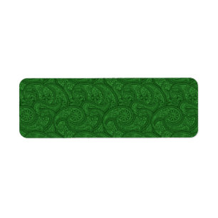 Green Paisley Etiket