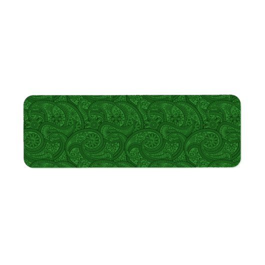 Green Paisley Etiket (Voorkant)