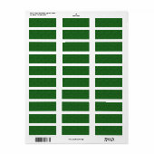 Green Paisley Etiket (Full Sheet)