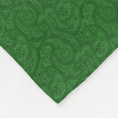 Green Paisley Fleece Deken (Hoek)