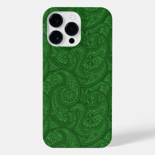 Green Paisley iPhone 14 Pro Max Hoesje