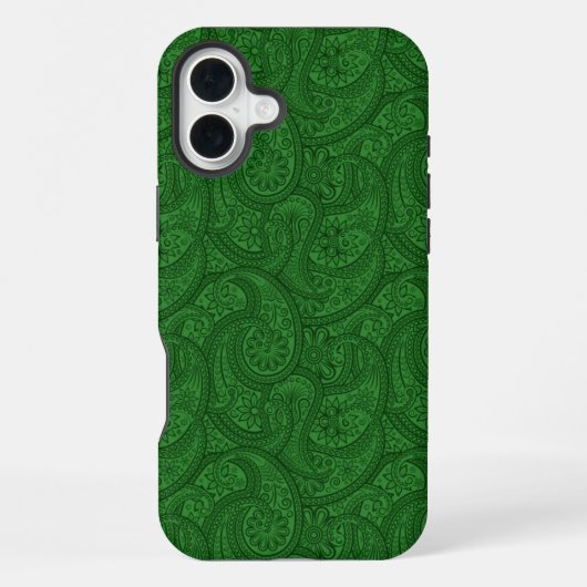 Green Paisley iPhone Hoesje (Achterkant)