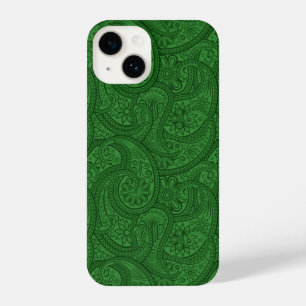 Green Paisley iPhone 14 Hoesje