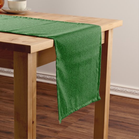 Green Paisley Korte Tafelloper (Voorbeeld)