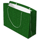 Green Paisley Large Cadeautasje (Achterkant Gekanteld)