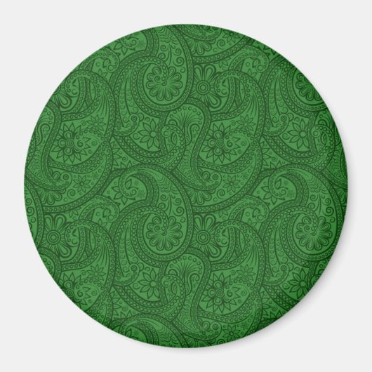 Green Paisley Magneet (Voorkant)