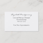 Green Paisley Modern Appointment Visitekaartje Afsprakenkaartje (Achterkant)