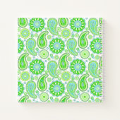 Green Paisley Monogrammed Notitieboek (Achterkant)