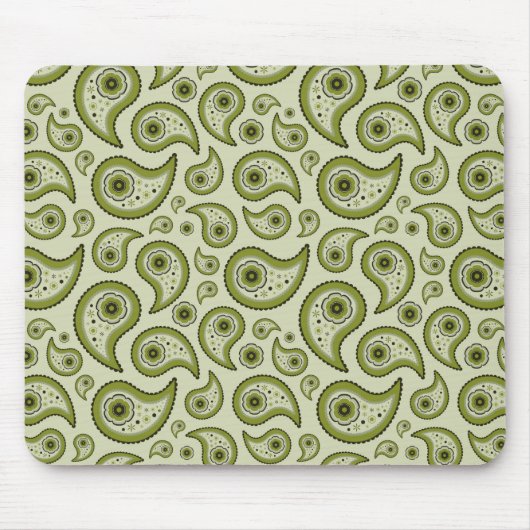 Green Paisley Muismat (Voorkant)
