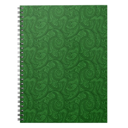 Green Paisley Notitieboek (Voorkant)