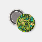 Green Paisley Pattern Magneet (Voorkant / Achterkant)
