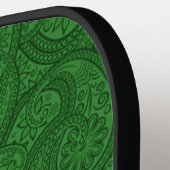Green Paisley Pickleball Paddle (Links Detail)