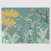 Green Palm Chinoiserie Tissuepapier (Voorkant)