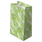 Green Palm Flamingo Gift Bag Klein Cadeauzakje (Achterkant Gekanteld)