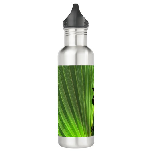 Green Palm Frond Waterfles (Links)