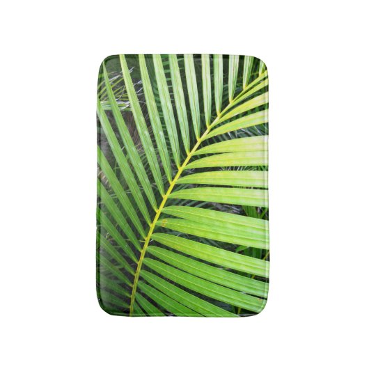 Green Palm Leaf Tropical Badmat (Voorkant Verticaal)