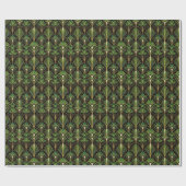 Green Palm Luxe Art Deco | Elegant Cadeaupapier (Vlak)