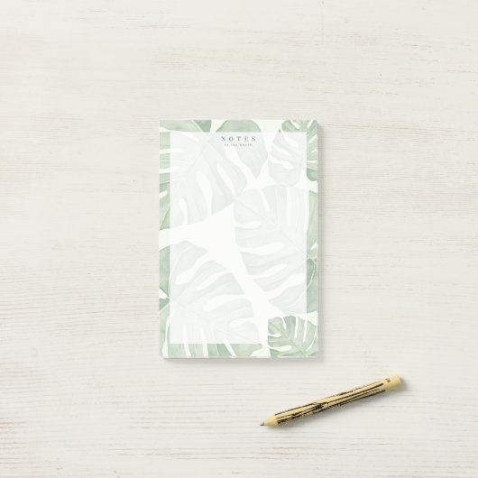 Green Palm Plant Post-it Notes (Op bureau)