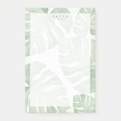 Green Palm Plant Post-it Notes (Voorkant)