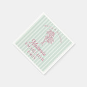 Green Palm Spring Pastel Beach vrijgezellenfeest Servet (Hoek)