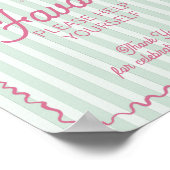 Green Palm Springs Pastel Beach Favorieten Poster (Hoek)