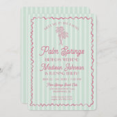Green Palm Springs Pastel Beach Verjaardag Weekend Kaart (Voorkant / Achterkant)