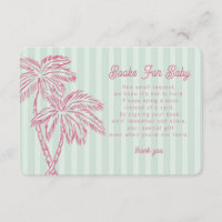 Green Palm Springs Pastel Boeken voor Baby Insert