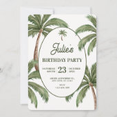 Green palm tree  kaart (Voorkant)